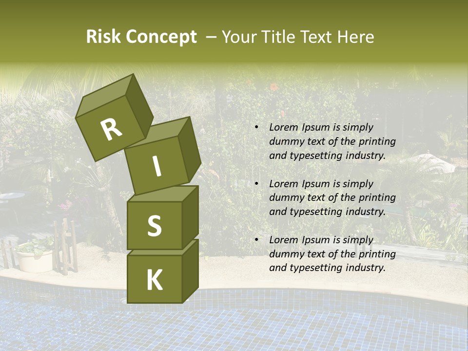 Terrace Sunbed Chair PowerPoint Template