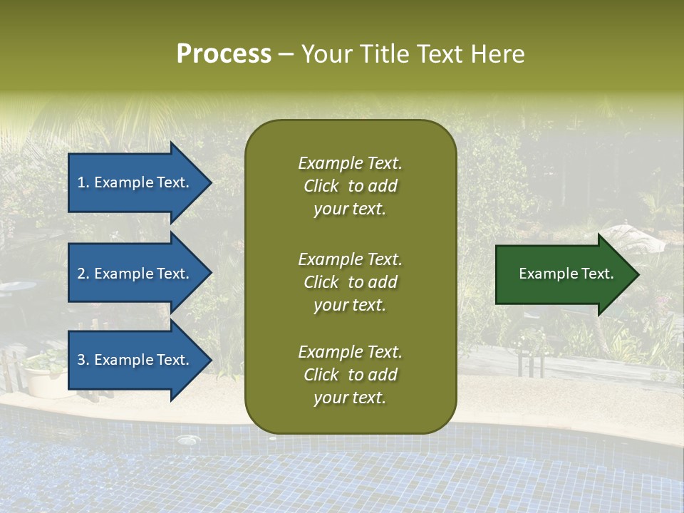 Terrace Sunbed Chair PowerPoint Template