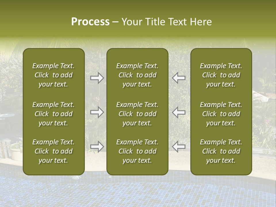 Terrace Sunbed Chair PowerPoint Template