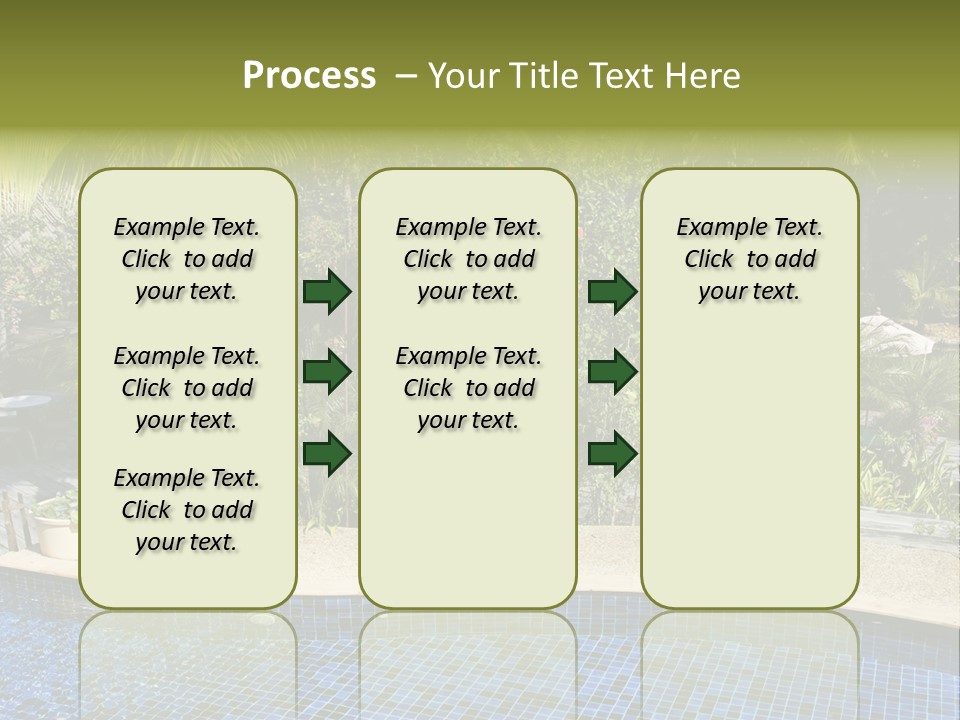 Terrace Sunbed Chair PowerPoint Template