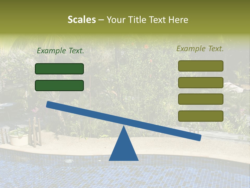 Terrace Sunbed Chair PowerPoint Template