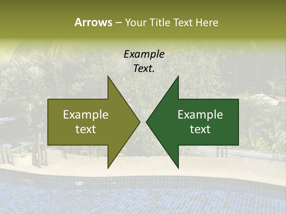 Terrace Sunbed Chair PowerPoint Template