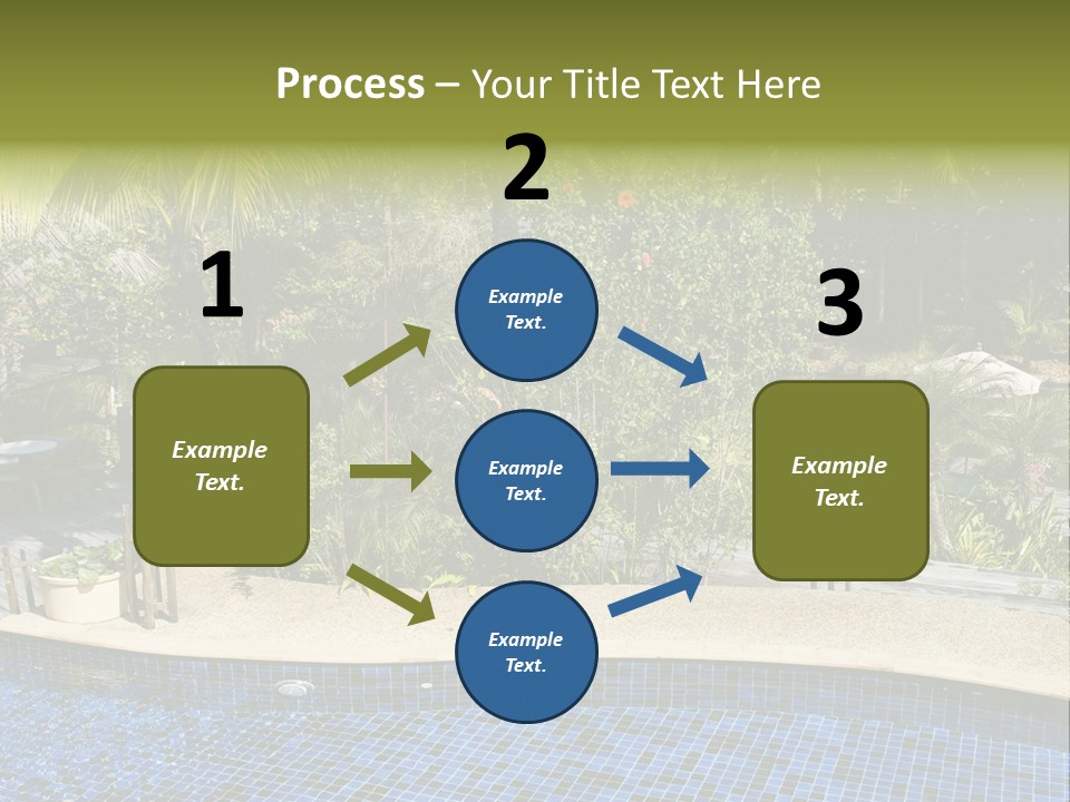 Terrace Sunbed Chair PowerPoint Template