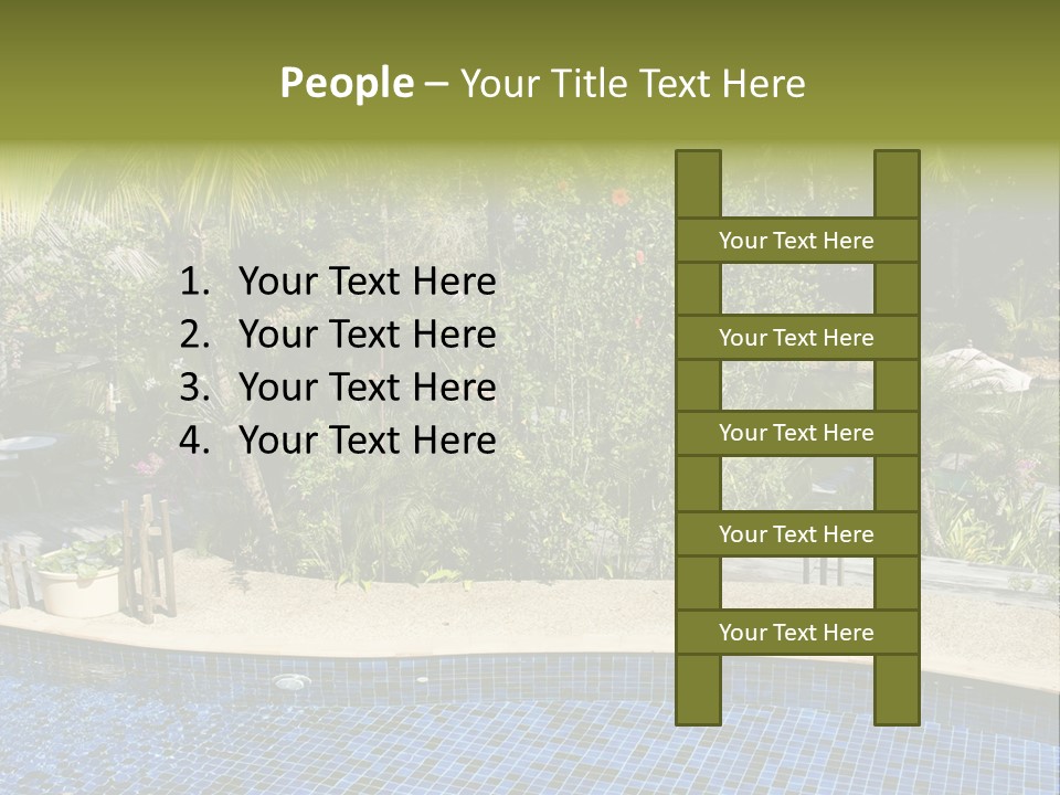 Terrace Sunbed Chair PowerPoint Template