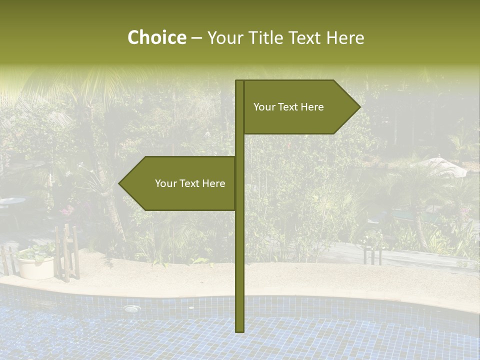 Terrace Sunbed Chair PowerPoint Template