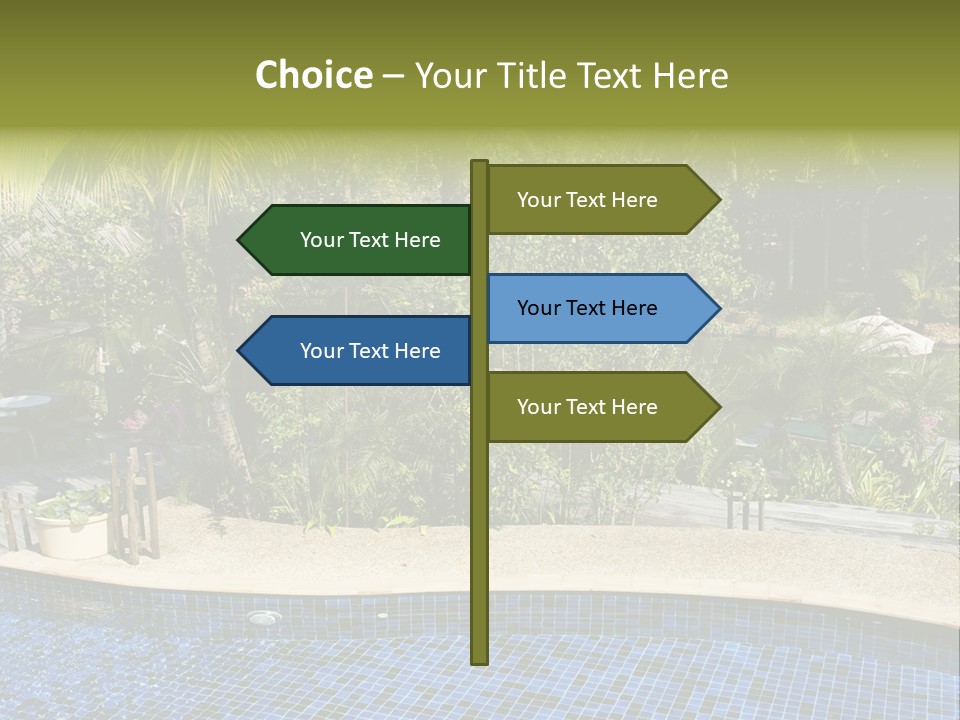 Terrace Sunbed Chair PowerPoint Template