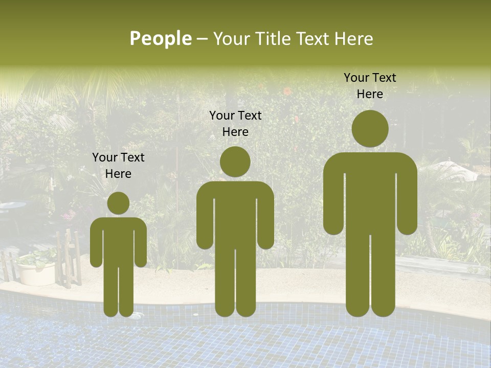 Terrace Sunbed Chair PowerPoint Template