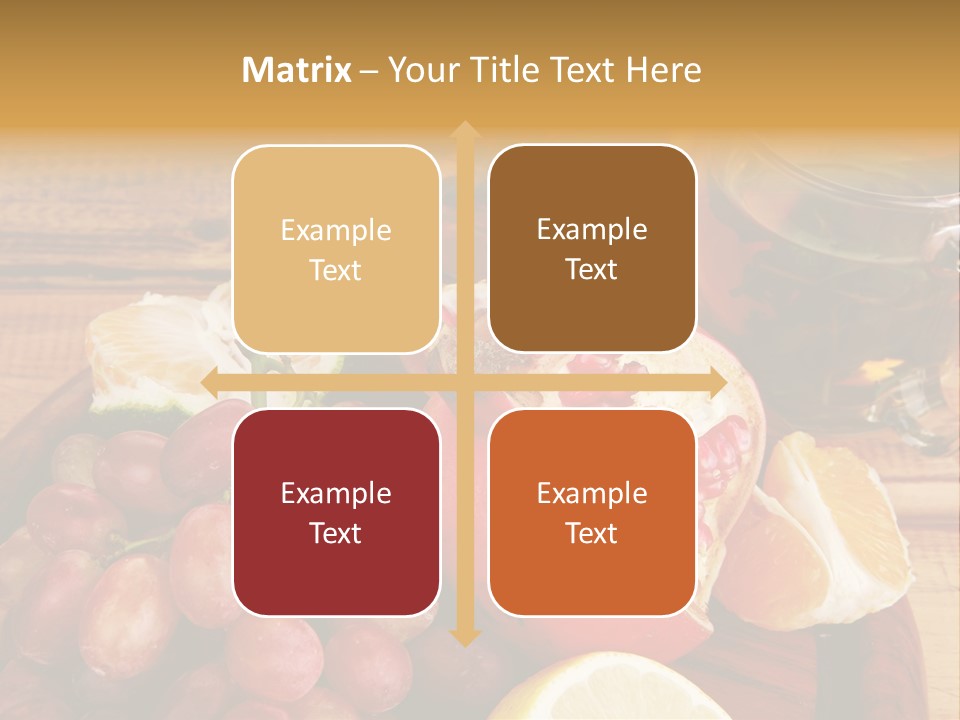 Transparent Gold Fresh PowerPoint Template