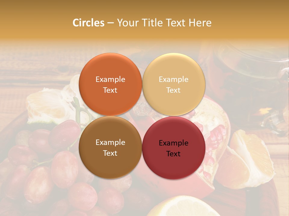 Transparent Gold Fresh PowerPoint Template