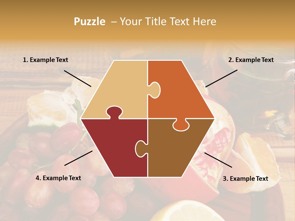 Transparent Gold Fresh PowerPoint Template