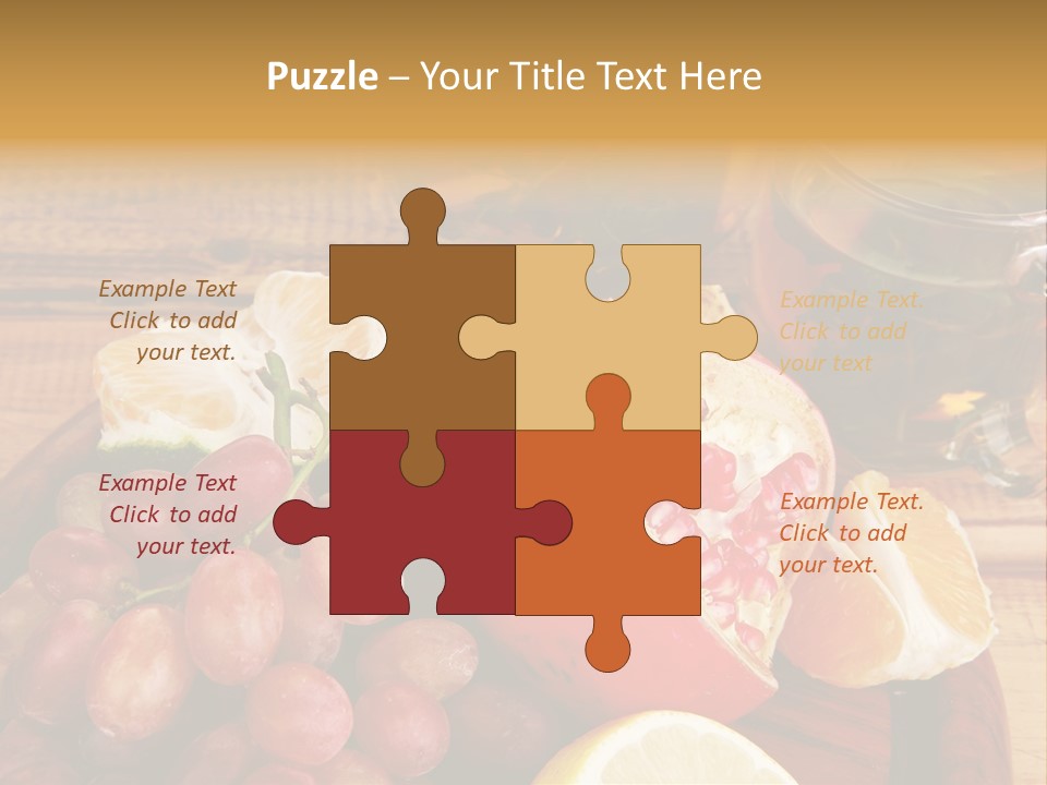 Transparent Gold Fresh PowerPoint Template