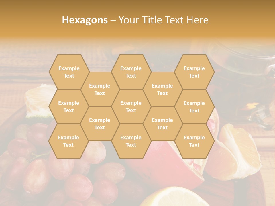 Transparent Gold Fresh PowerPoint Template