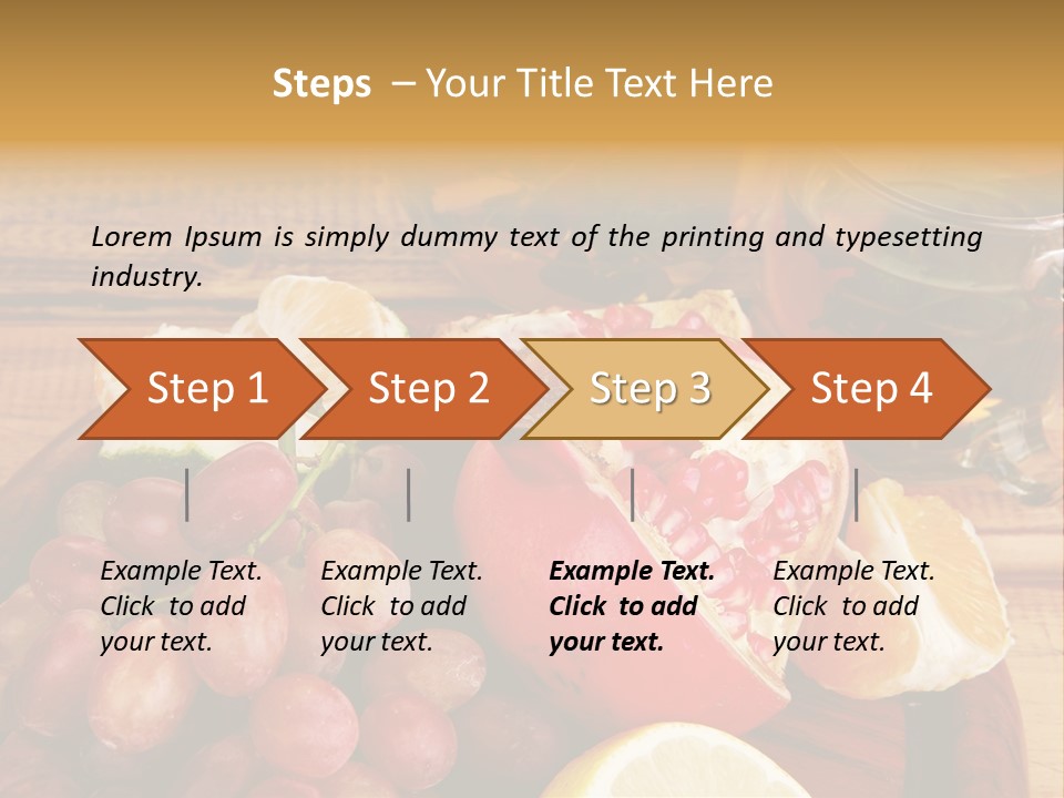 Transparent Gold Fresh PowerPoint Template
