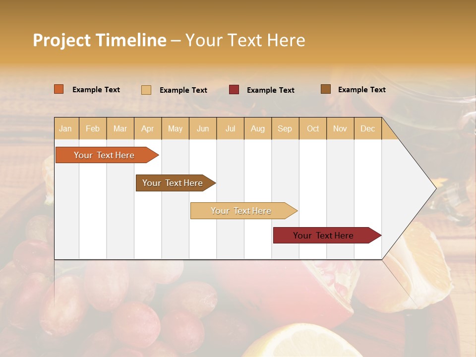 Transparent Gold Fresh PowerPoint Template