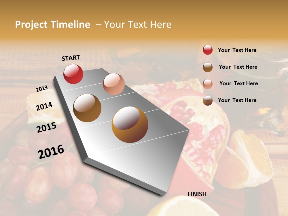 Transparent Gold Fresh PowerPoint Template