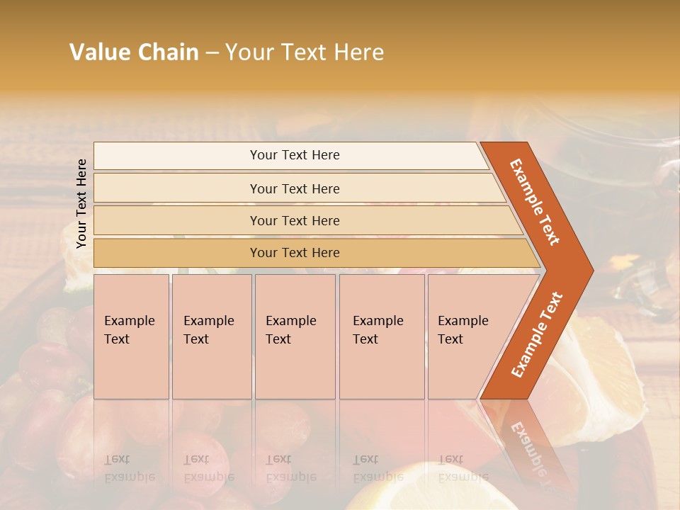 Transparent Gold Fresh PowerPoint Template
