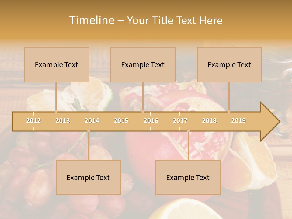 Transparent Gold Fresh PowerPoint Template
