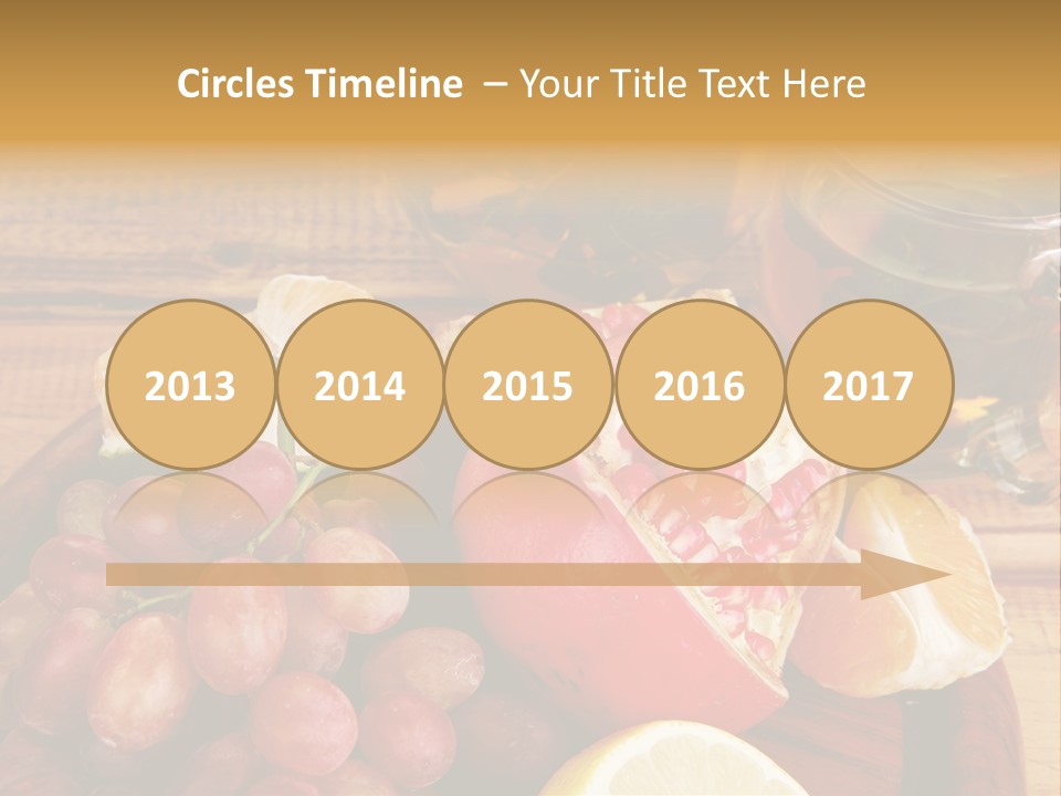 Transparent Gold Fresh PowerPoint Template