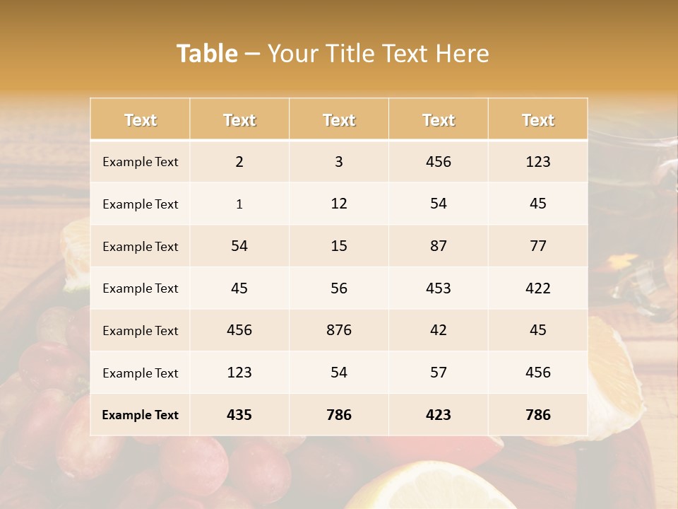 Transparent Gold Fresh PowerPoint Template