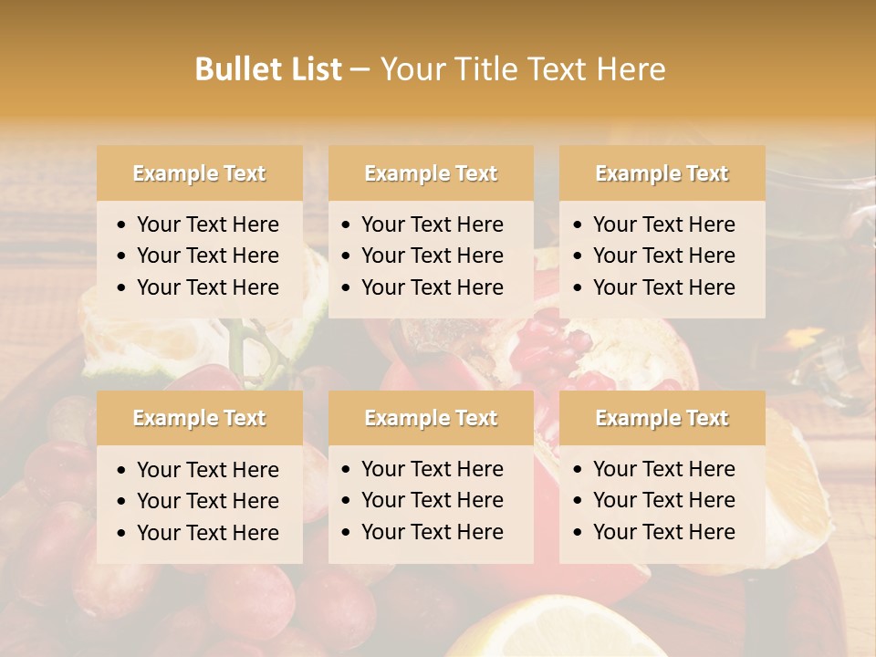 Transparent Gold Fresh PowerPoint Template