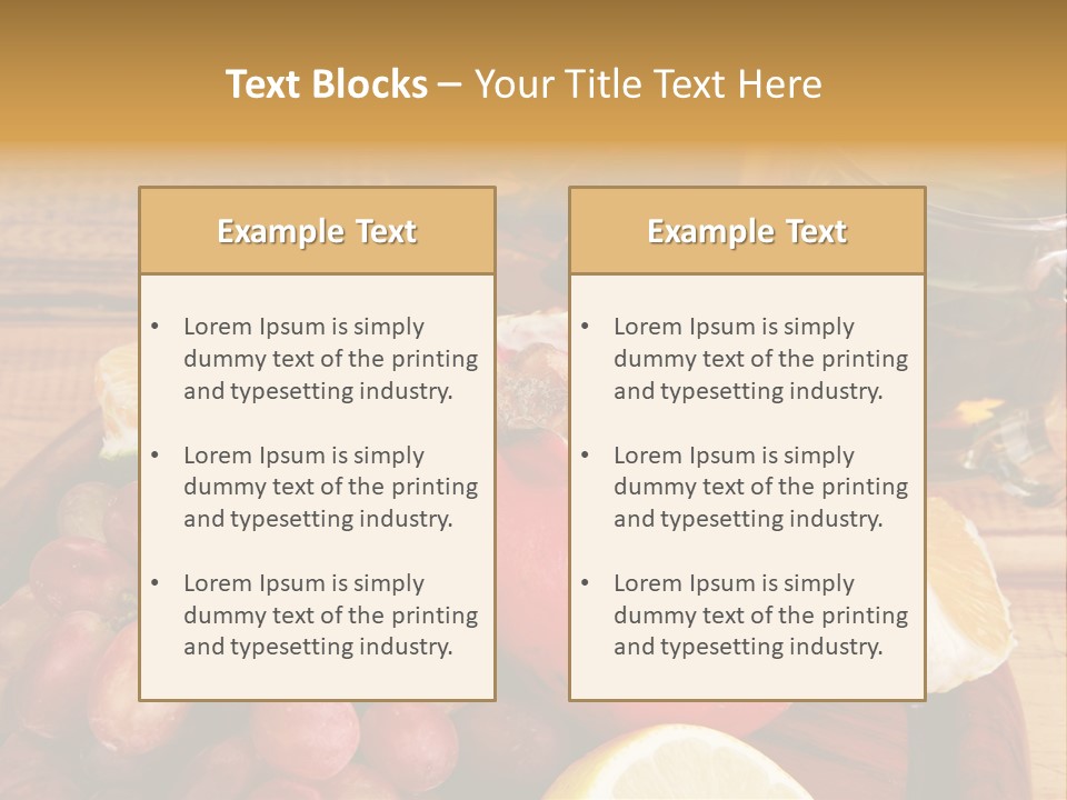 Transparent Gold Fresh PowerPoint Template