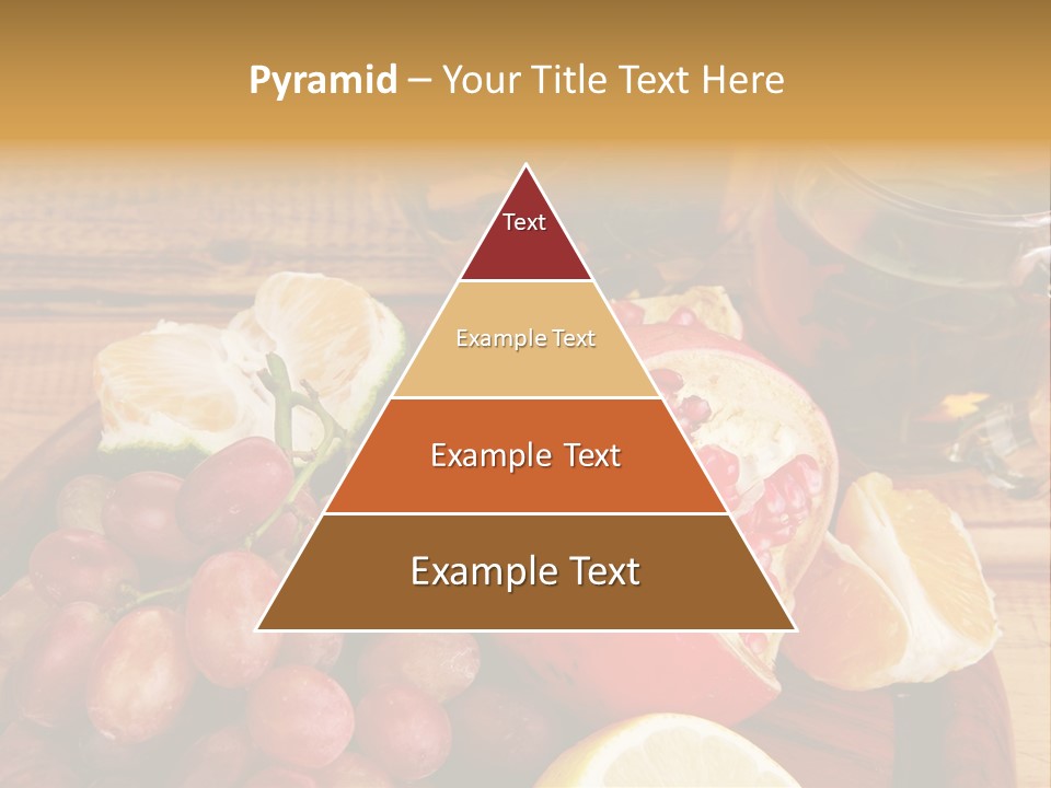 Transparent Gold Fresh PowerPoint Template