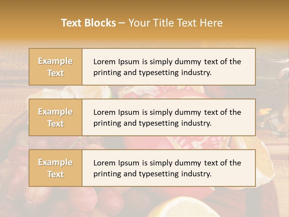 Transparent Gold Fresh PowerPoint Template