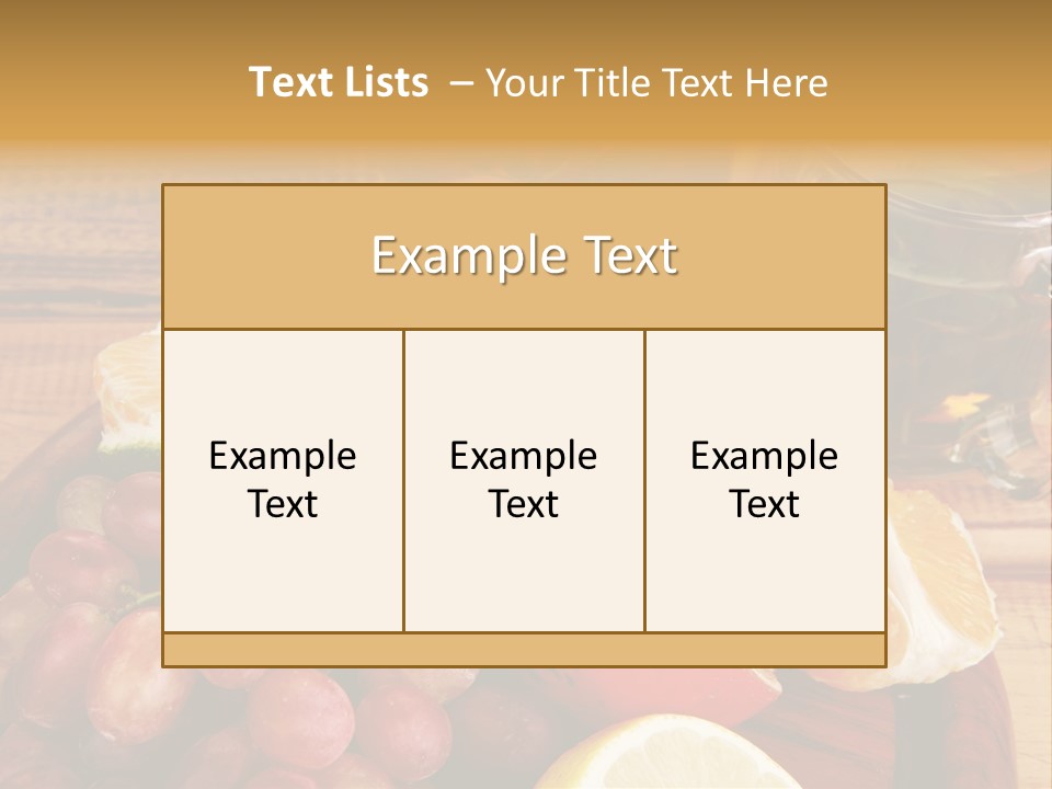 Transparent Gold Fresh PowerPoint Template