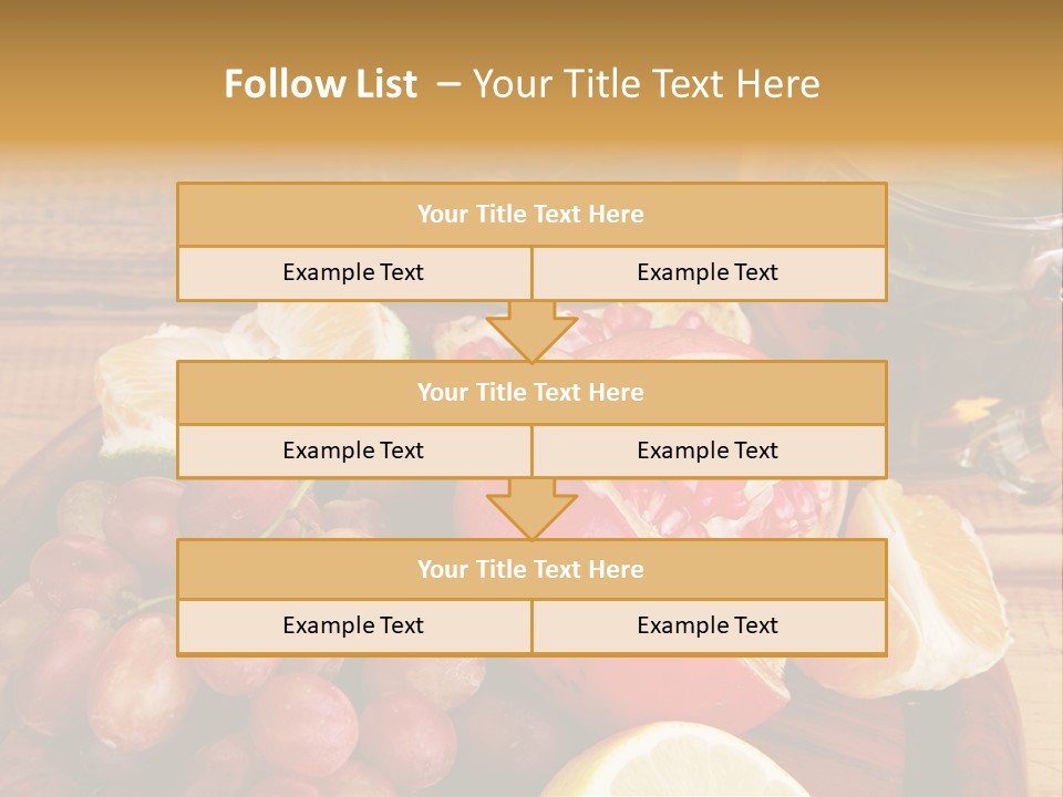Transparent Gold Fresh PowerPoint Template