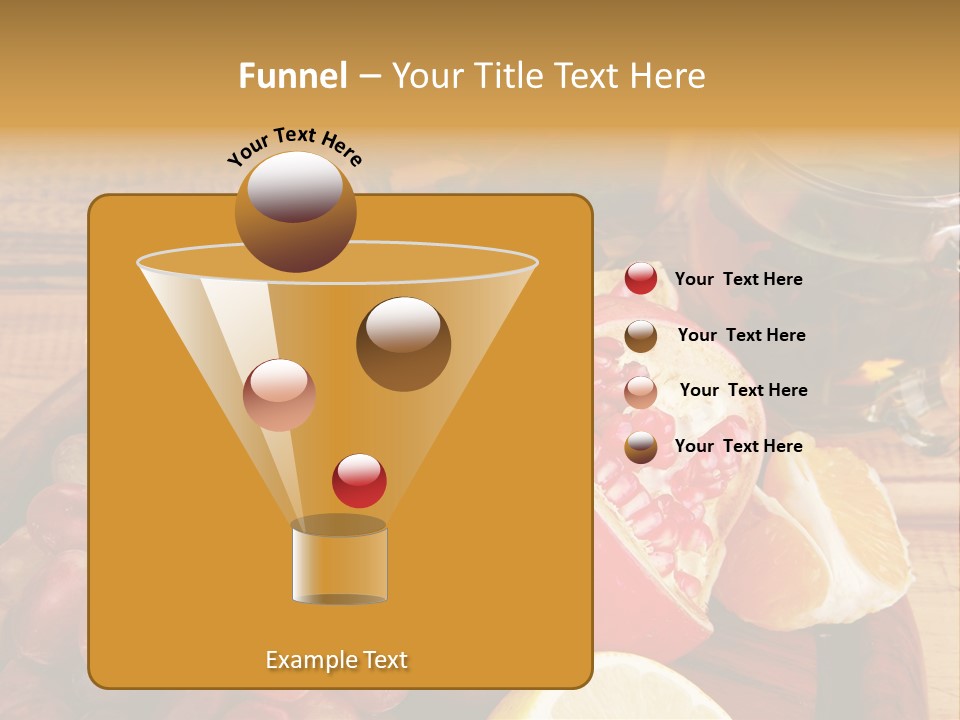 Transparent Gold Fresh PowerPoint Template