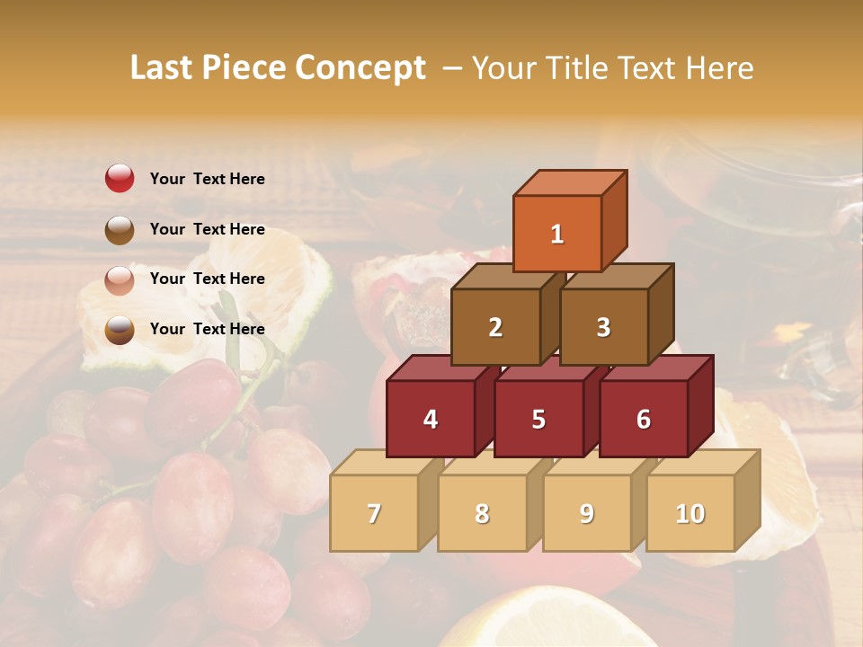 Transparent Gold Fresh PowerPoint Template