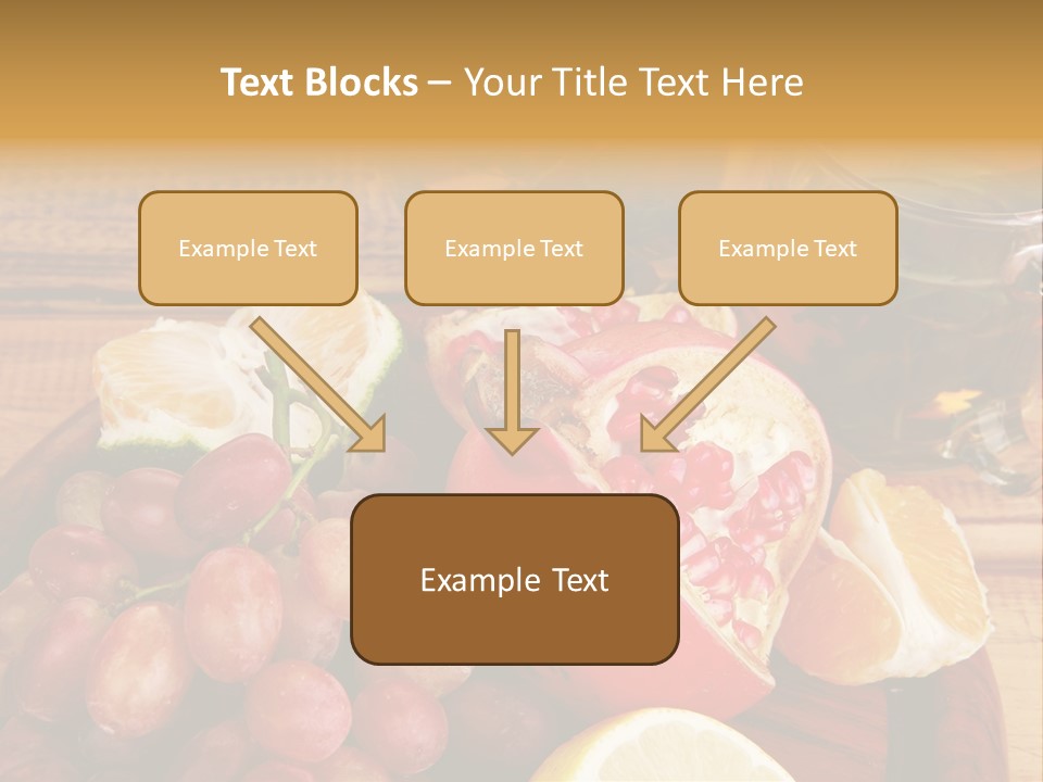 Transparent Gold Fresh PowerPoint Template