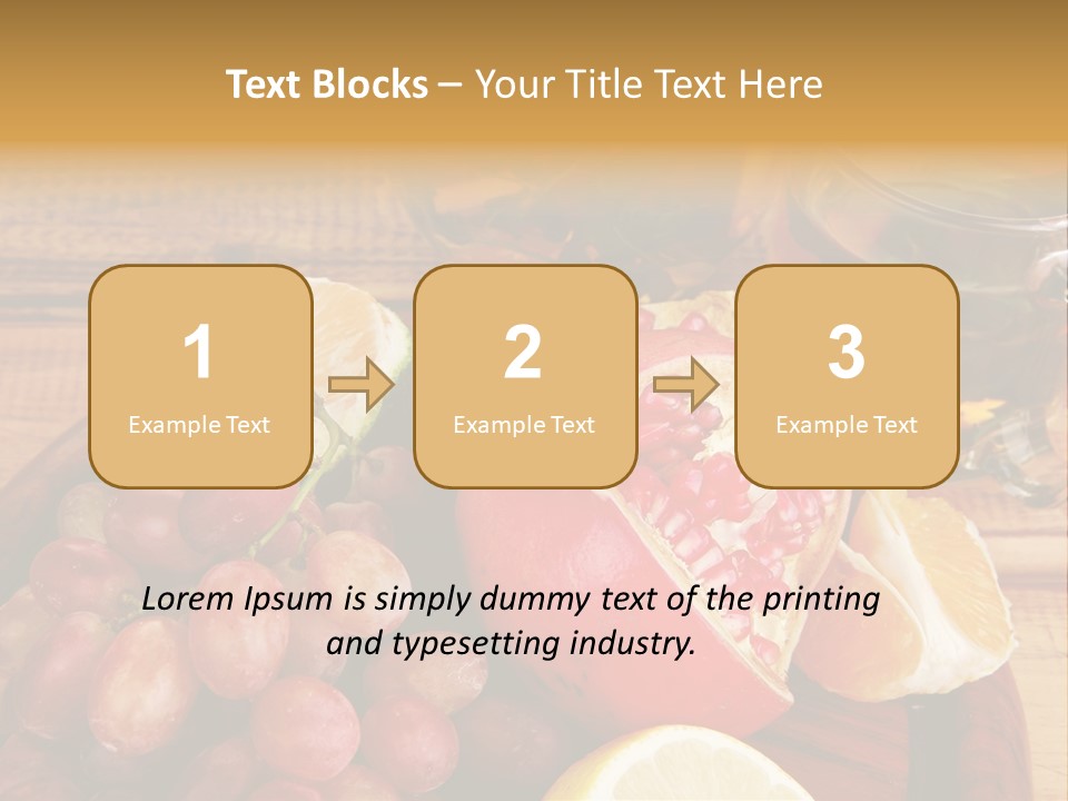Transparent Gold Fresh PowerPoint Template