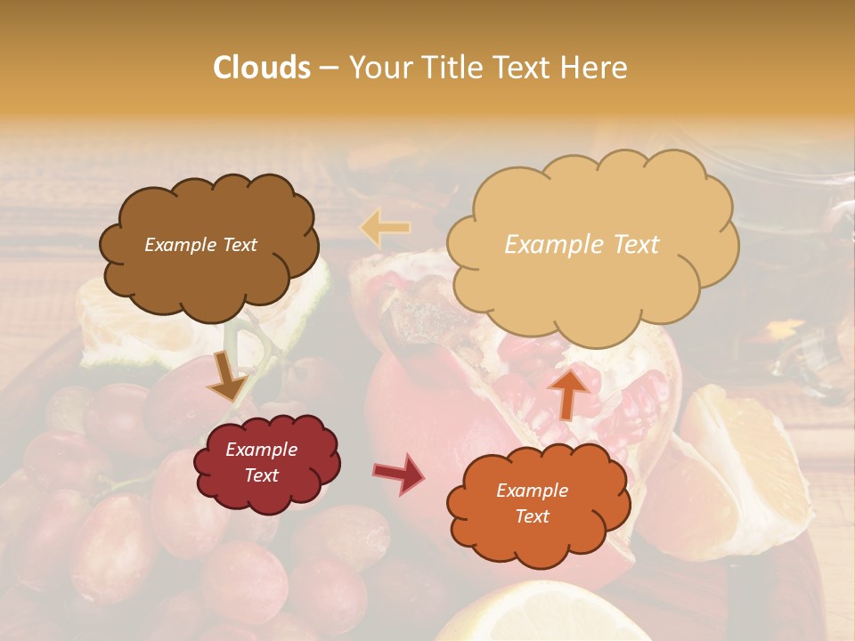 Transparent Gold Fresh PowerPoint Template