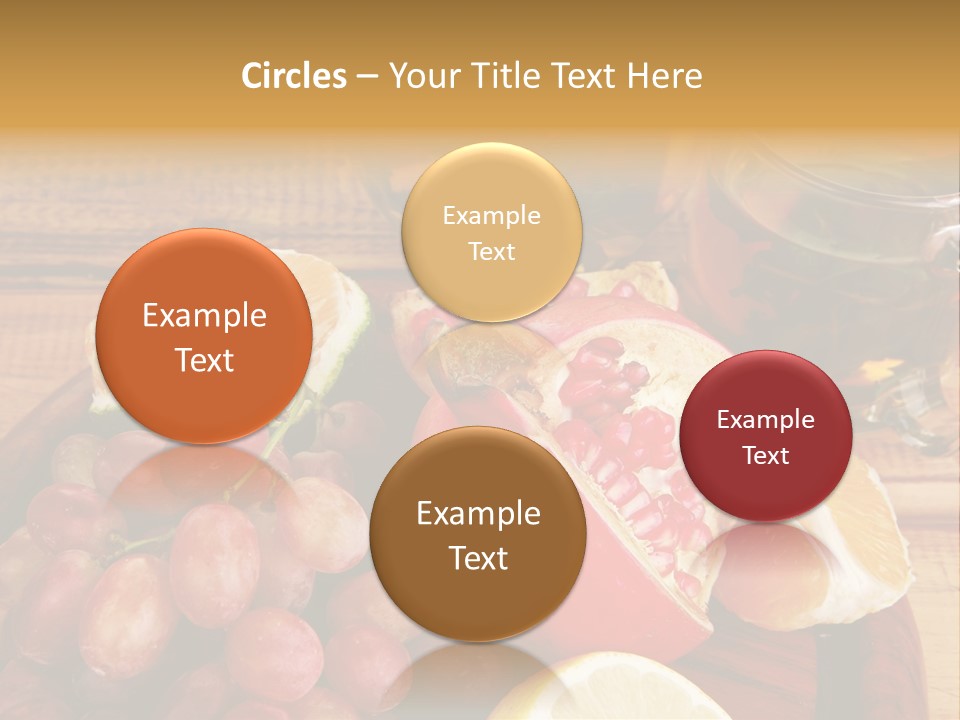 Transparent Gold Fresh PowerPoint Template