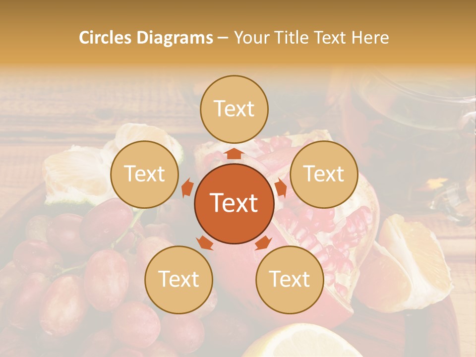 Transparent Gold Fresh PowerPoint Template