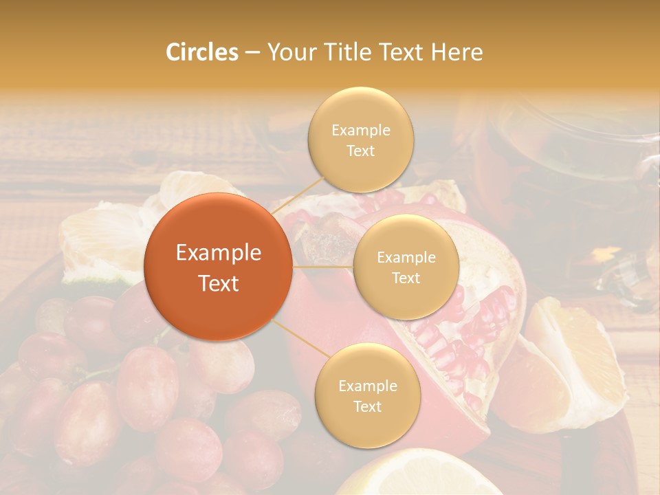 Transparent Gold Fresh PowerPoint Template