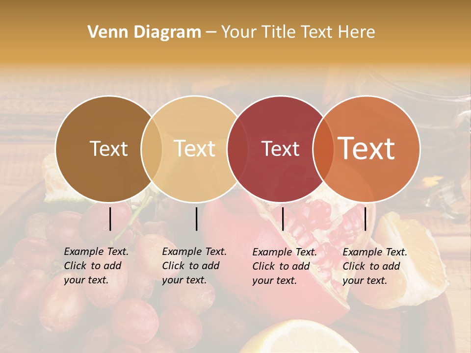 Transparent Gold Fresh PowerPoint Template