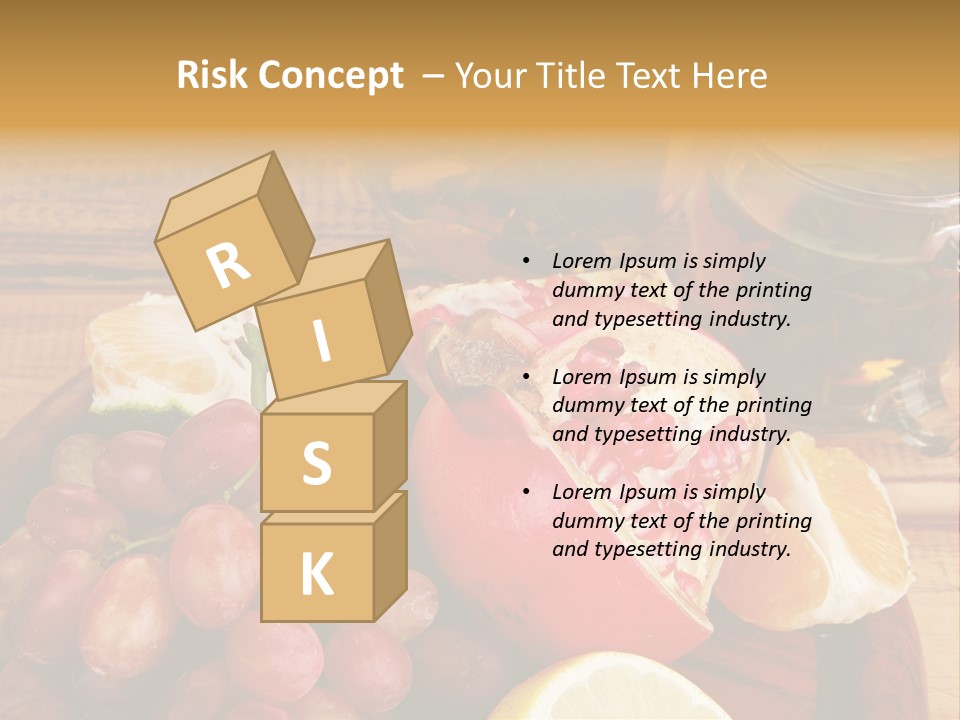 Transparent Gold Fresh PowerPoint Template