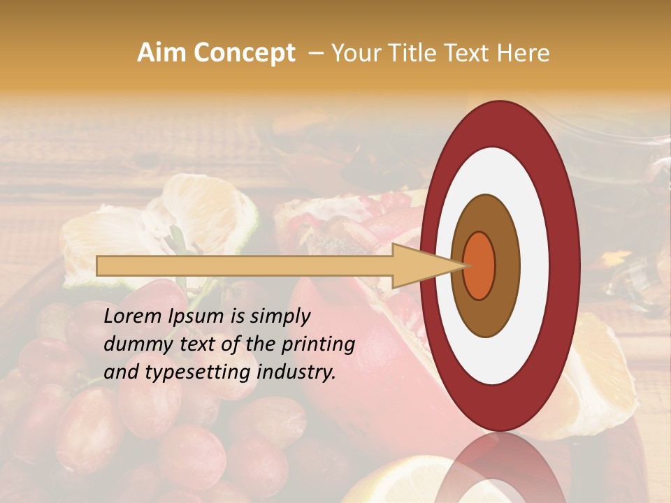 Transparent Gold Fresh PowerPoint Template