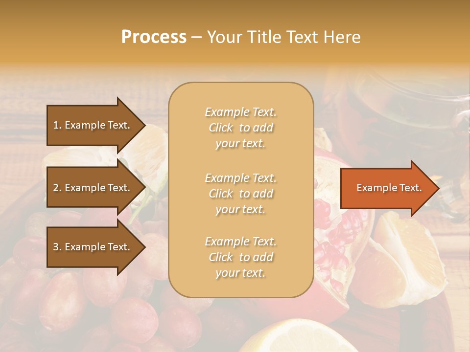 Transparent Gold Fresh PowerPoint Template