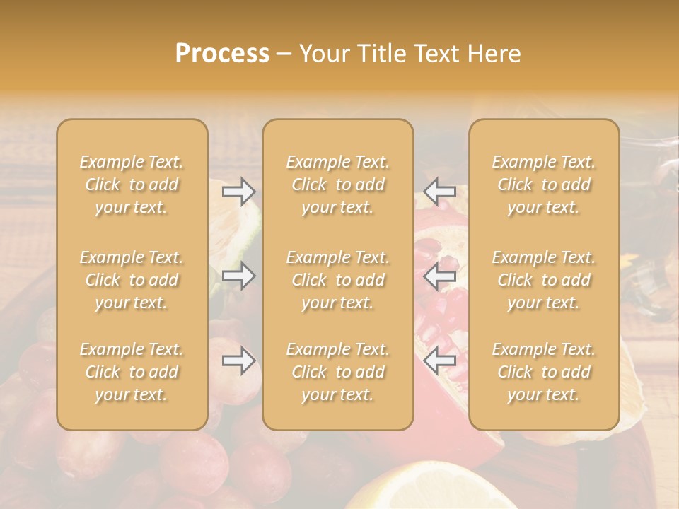 Transparent Gold Fresh PowerPoint Template