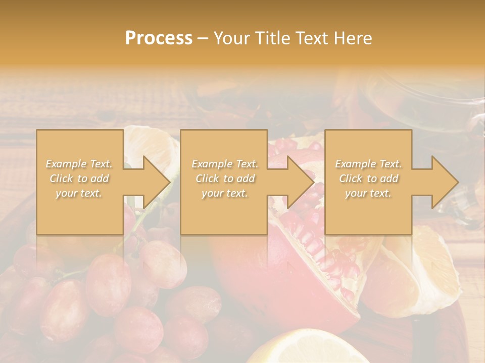 Transparent Gold Fresh PowerPoint Template