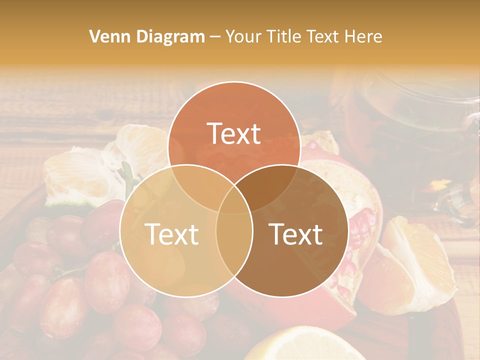 Transparent Gold Fresh PowerPoint Template