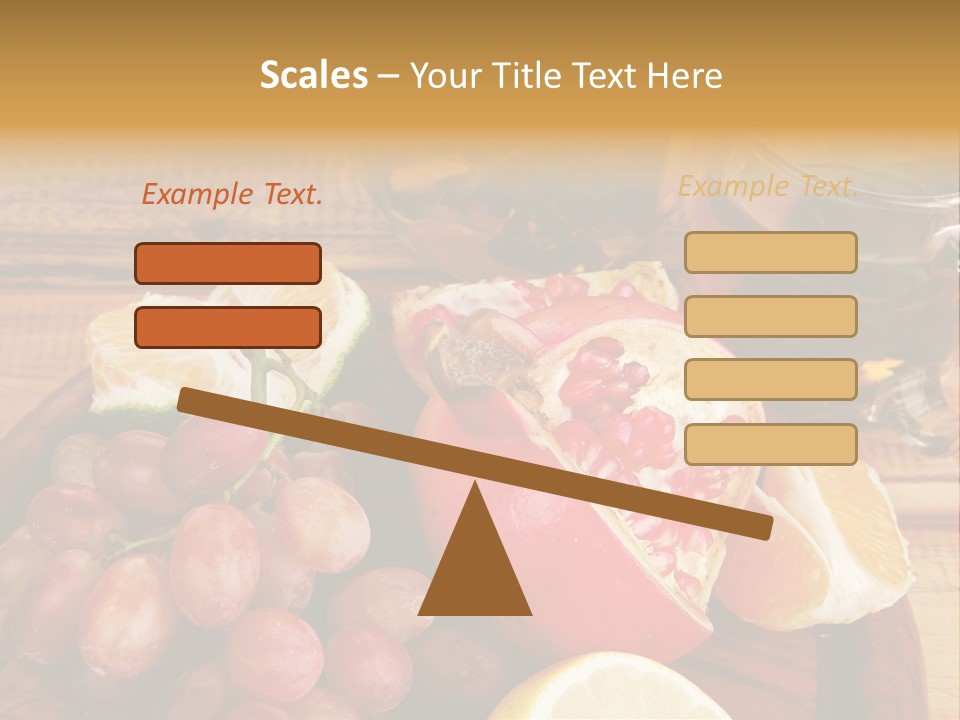 Transparent Gold Fresh PowerPoint Template