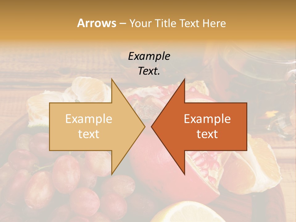 Transparent Gold Fresh PowerPoint Template
