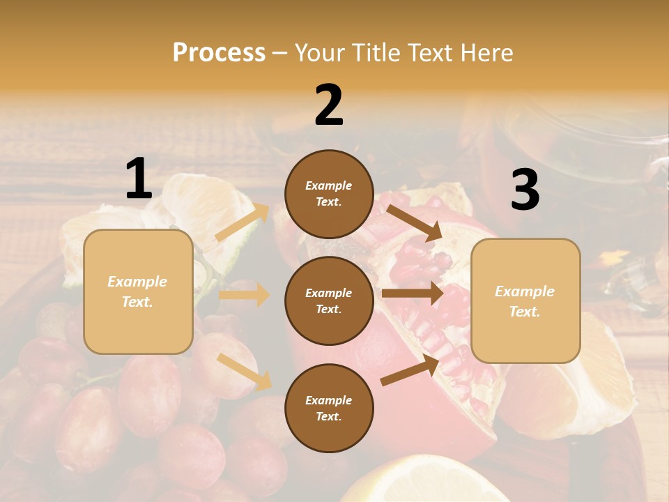 Transparent Gold Fresh PowerPoint Template