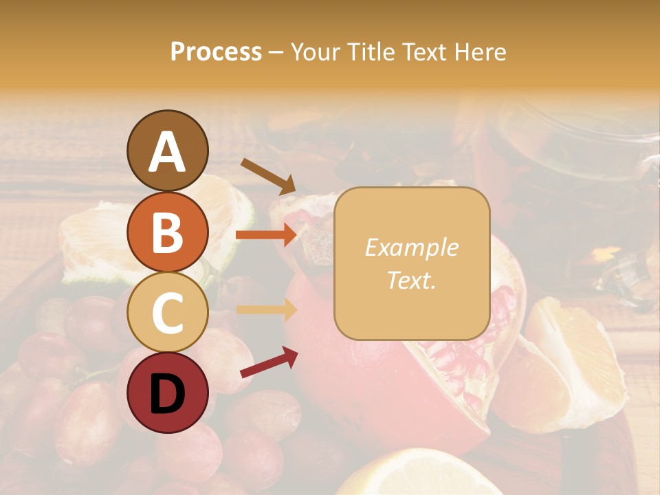 Transparent Gold Fresh PowerPoint Template