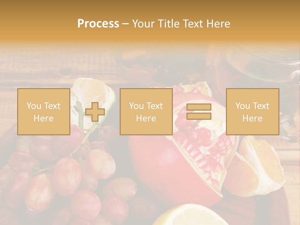 Transparent Gold Fresh PowerPoint Template