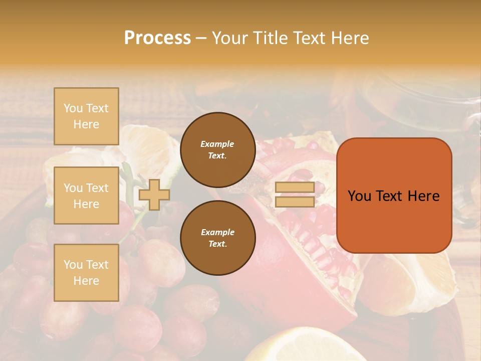 Transparent Gold Fresh PowerPoint Template
